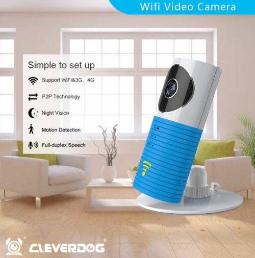 Cleverdog Consumer Smart-Camera P2P/WiFi - Blue - – Bild 3