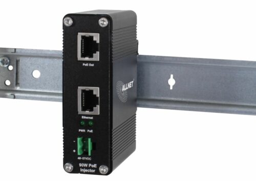 ALLNET PoE Injektor Industrial Gigabit - PoE & PoE+ & LT PoE (15,4W/30W/90W) - DIN - Metallgehäuse - ALL-PI2012P-90W – Bild 2