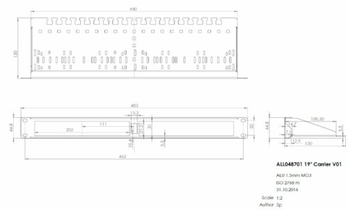 ALLNET Switch Zubehör unmanaged 4 Port Gigabit LT-PoE 90W 19" 1HE Patch Panel – Bild 3