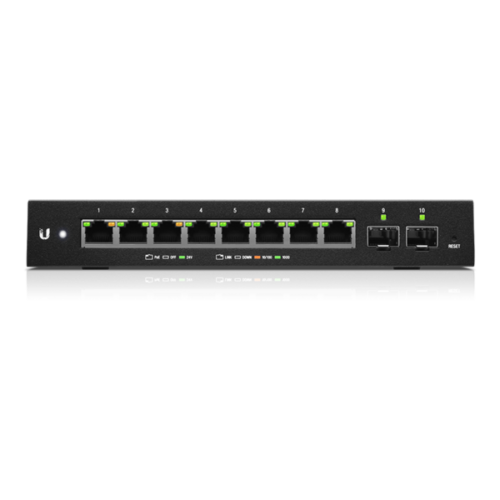 Ubiquiti EdgeSwitch 10 - 8 Gigabit RJ45 Ports - 2 SFP Ports - 8 POE Passthrough - ES-10XP – Bild 3