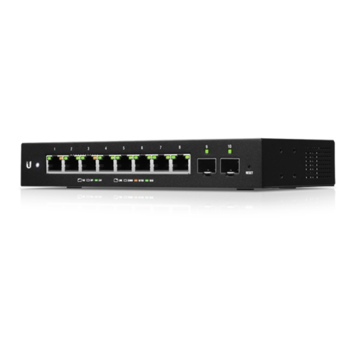 Ubiquiti EdgeSwitch 10 - 8 Gigabit RJ45 Ports - 2 SFP Ports - 8 POE Passthrough - ES-10XP – Bild 4