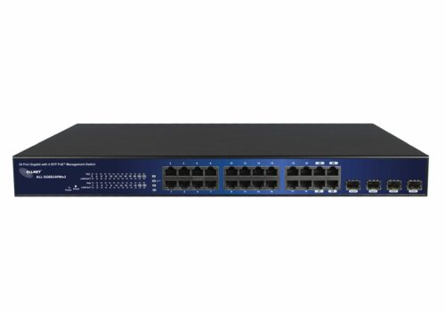 ALLNET Switch smart managed 24 Port Gigabit 460W - 24x PoE+ - 4x SFP - 19" - ALL-SG8824PMv2