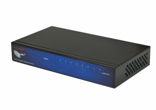 ALLNET Switch unmanaged 8 Port Gigabit - 8x LAN - Lüfterlos - ALL8889v5