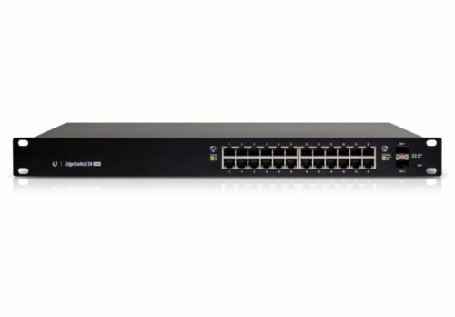 Ubiquiti EdgeSwitch 24 - 24 Gigabit RJ45 Ports - 2 SFP Ports - 250W - PoE+ - ES-24-250W
