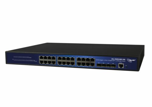 ALLNET Switch smart managed 24 Port Gigabit - 24x LAN - 4x SFP+ - 19" - ALL-SG8524M-10G