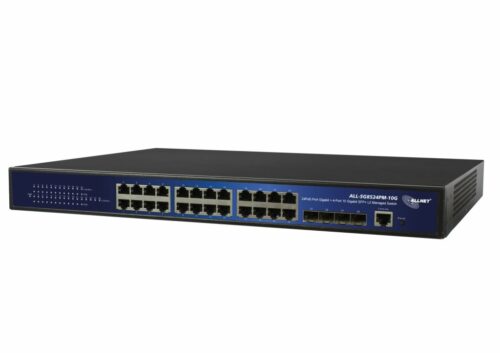 ALLNET Switch smart managed 24 Port Gigabit 400W - 24x PoE+ - 4x SFP+ - 19" - ALL-SG8524PM-10G