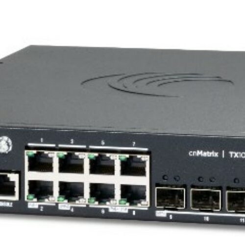Cambium Networks cnMatrix TX1012-P-DC - 170W POE Switch 8 x 1gbps & 4 SFP+