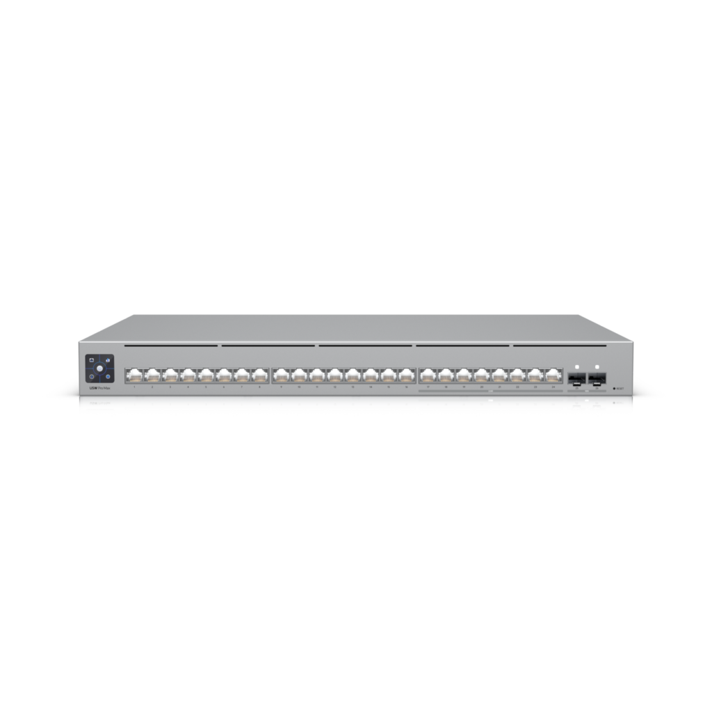 Ubiquiti Switch full managed Layer3 26 Port • 8x 2,5 GbE • 16x GbE • 2x SFP+ • 19" • UniFi • USW-Pro-Max-24