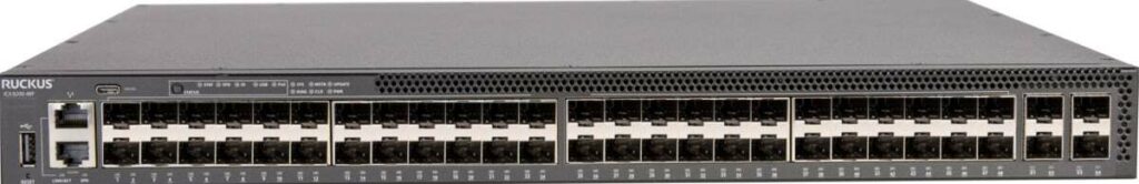 RUCKUS Networks ICX8200-48F – 48-Port Fiber Layer 3 Switch mit 25G Uplinks