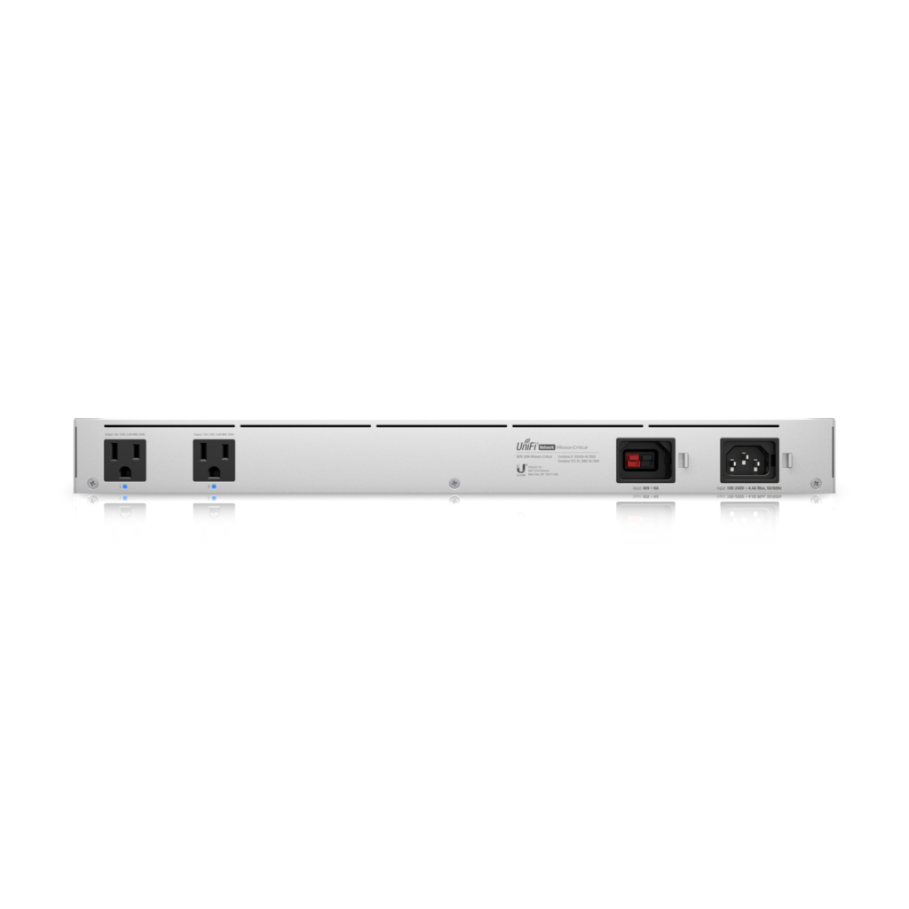 Ubiquiti Switch full managed Layer2 9 Port • 9x GbE • PoE Budget 120W • 4x PoE at • 4x PoE bt • battery 368Wh • 19" • UniFi • USW-Mission-Critical