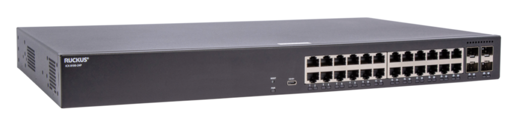 RUCKUS Networks ICX8200-24PV – 24-Port PoE+ Pro AV Layer 3 Switch mit 25G Uplinks