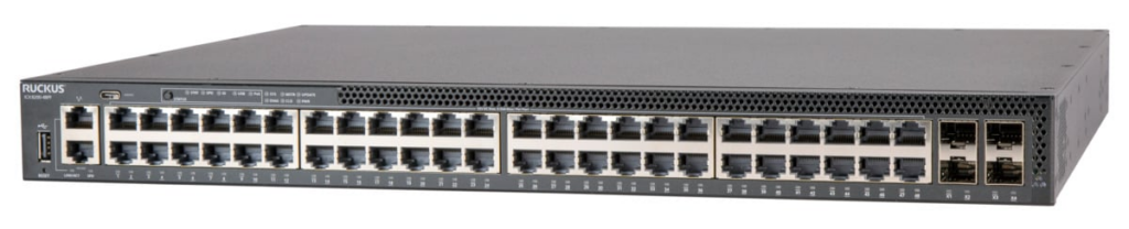 RUCKUS Networks ICX8200-48PF – 48-Port Layer 3 Switch mit PoE+ (740W) und 25G Uplinks