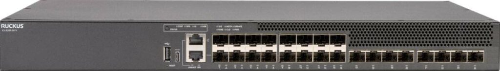 RUCKUS Networks ICX8200-24FX – Fiber Layer 3 Switch mit 10G SFP+ und 25G Uplinks