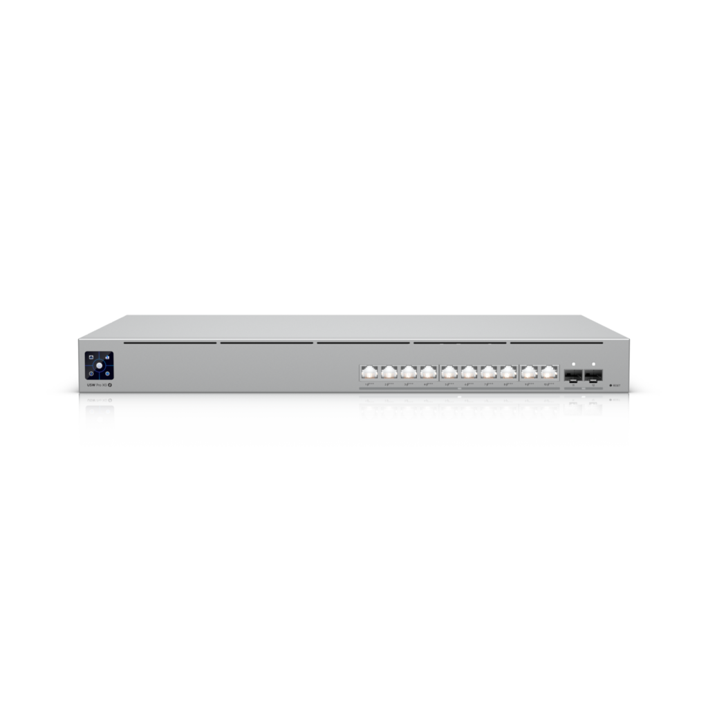 Ubiquiti Switch full managed Layer3 12 Port • 10x 10 GbE • PoE Budget 400W • 8x PoE+++ • 2x SFP+ • 19” • UniFi • USW-Pro-XG-10-PoE