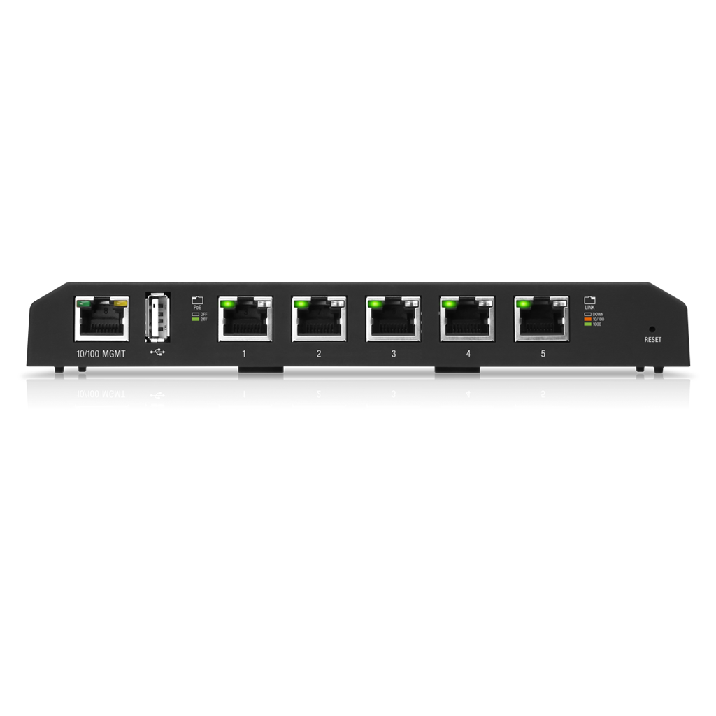 Ubiquiti EdgeSwitch 5 / Pro / 5 Gigabit RJ45 Ports / 24V Passive POE / ES-5XP